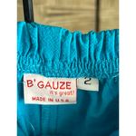 NWT B'Gauze Women's Cropped Pants Size 2 Blue Elastic Waist Photo 4