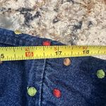 Vintage Keren Hart Polka Dot Rainbow Embroidered Denim Jean Jacket Size Large Photo 7