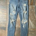 Oasis  by Eunina Mid Rise Distressed Skinny Jeans Ripped Denim Junior's Size 11 Photo 1