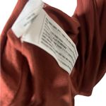 Abercrombie & Fitch v-neck ribbed slit tank dress in a reddish rust paprika Photo 8