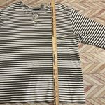 Portraits by Northern Isles Womens 3X Striped Henley Long Sleeve Cotton Shirt Black Size undefined Photo 8