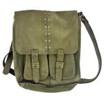 Patricia Nash  armeno distressed leather crossbody messenger flap purse in Green Photo 0