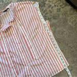Brooks Brothers  Red and White Striped Cotton Blouse Top 16 Photo 6