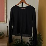 Lululemon Stripe In Stride Long Sleeve Top Athletic Shirt Active Black Size 10 Photo 2