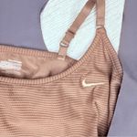 Nike  Fit Dry Workout Cut Out Layered Tank Top Gray Brown Rare XS Photo 1