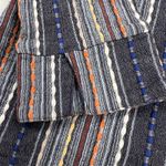 Soft Surroundings Multi Textured Knit Striped Button Up Shirt Long Sleeve Size S Photo 5