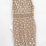 Mac Duggal 67853 Beaded Floral Applique Ivory Nude Midi Sheath Dress Size 10 NWT Photo 5