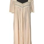 Vintage Pink Lace Nightgown Romantic Peignoir Sz Large Style Coquette Soft Girl Photo 0