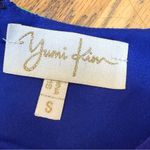 Yumi Kim Elana Blue Floral Silk Dress Mini Short Sleeve 100% SILK size Small Photo 2