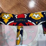 Boho Festival Print High Waist Shorts Gold Button Retro Style US 8 NEW Red Photo 3