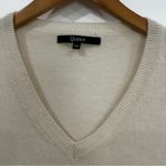 Quince 100% Cashmere V-Neck Sweater ivory Women’s XS timeless quiet luxury Photo 4