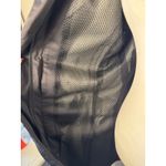 Athleta  Long Black Rain Coat Magnetic Buttons Outdoors Athletic Photo 5