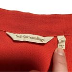 Soft Surroundings Orange Gauze Beaded Vneck Boho Resort wear Bohemian boho 2X Photo 4