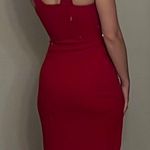 Boohoo Red Bodycon Maxi Dress Photo 6