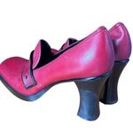 Vintage New Tothemax Red/Burgundy Chunky Block Heel Square Toe Y2K 90s size 8 Red Photo 7
