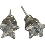 Gem Blossoms Cubic Zirconia CZ Star Stainless Steel Stud Earrings 5mm Sensitive Silver Photo 0