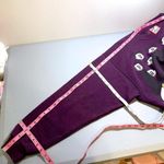 Disney Vintage  Designs Mickey Face Print Pullover Sweatshirt Unisex Purple Large Photo 9