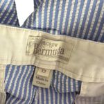 J.Crew  Bermuda Shorts Womens Size 12 Blue White‎ Striped Seersucker Nautical Photo 3