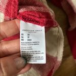 American Eagle  Cropped Flannel Hoodie Size XS Photo 2