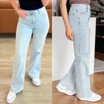 Judy Blue High Rise Control Top Straight Fit Jeans Vintage Light Blue Wash Photo 7