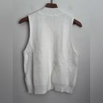 Anthropologie  cream sleeveless knit top sweater vest XL Photo 1
