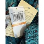 Band of the Free Audette Teal Boho Floral Halter Midi Cowl Back Midi Dress Small Blue Photo 3