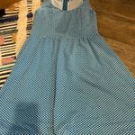 Maeve  ▪ Caldera Blue Polka Dot Fit & Flare Dress L Photo 4