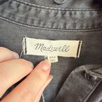 Madewell Black Wash Chambray Button Down Blouse Womens XXS Grunge 90s Photo 1