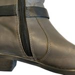 Matisse Daniel Gray Leather Zip Up Knee High Harness Boots, Sz 8 Photo 14