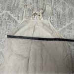 Roxy  Crochet Beachy Halter Maxi Slit Dress Boho Bridal Bachelorette Size M Photo 11