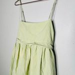 Vince Sweet Grass Green Bow Pleated Back Maxi Dress Size Large Photo 12