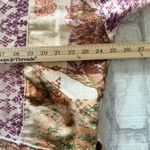 Anthropologie Pilcro Purple Floral Patchwork Notched V Neck Pullover Sweater M Size M Photo 7