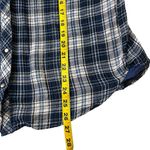 Kut From The Kloth  Plaid Flannel Shirt Size Medium Blue/White Western Autumn‎ Photo 8