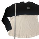 PINK - Victoria's Secret  Black Hoodie with White Logo‎ small Photo 2