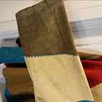 Koret UltraSuede Patchwork Jacket Earthy Embroidered Hipster Washable 32W Tan Photo 8