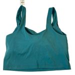 Aerie OFFLINE By Real Me Low Key Longline Sports Bra Small Fresh Teal NWT Gym Photo 3
