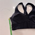 Athleta Be Bold Sport Bra Small Cross Back Side Adjustable Athletic in black Photo 4