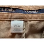 C.J. Banks Khaki Pants Relaxed Fit Pleated Front Casual Trousers Slacks 24W Tan Size undefined Photo 2