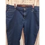Michael Kors  Womens Dark Wash Denim Jeans Size 14 Bootcut Stretch Photo 2