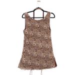 Donna Morgan 100% Silk  Skirt Set Size 14 Brown Vintage Photo 12