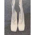 EGO  Womens Square Toe Textured Stiletto Ankle Sock Booties Nude  US SIZE 6 Photo 10