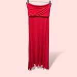 Mudd Cute Y2K pink fold over tube dress or maxi skirt stretchy Photo 1