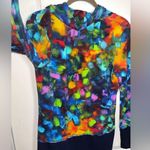 Swatch Simply Art by Dolcezza Colorful Rainbow Paint Cowl Turtleneck Size Medium Photo 1