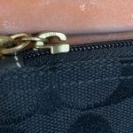 Coach signature canvas wristlet with contrast stitching EUC brass hardware Photo 3