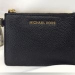 Michael Kors New  Leather Coin Purse Wallet Black Card Holder Photo 1