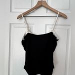 Elodie  Black and White Scrunch Tank Top blouse size XL NWT Photo 1