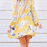 Pinkblush  V Neck Chiffon Floral Dress NEW Photo 0