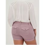 Torrid 3.5 Inch Military Stretch Elderberry Twill Mid Rise Shorts 18 Photo 1