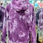 DIP Purple Tie Dye Sweatshirt Hoodie Medium Soft Knit Pullover Top Photo 3