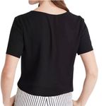 Madewell - Novel Tie-Front Short Sleeve Lightweight Dress Top Blouse Sz S Photo 1